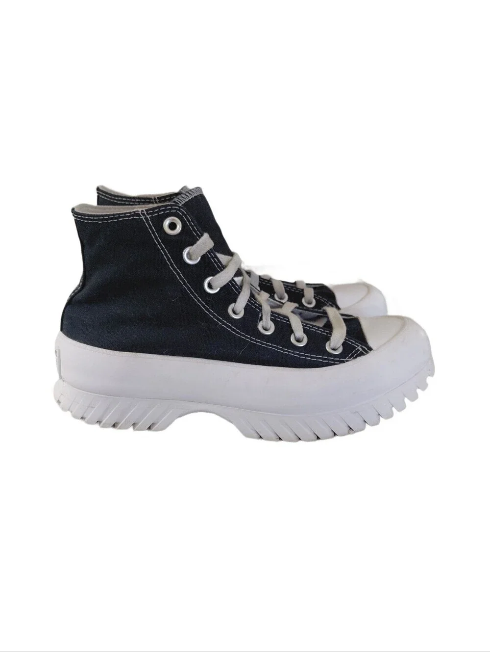 Converse High-Top Platform Sneakers Women's Size 7 Navy Blue All Stars